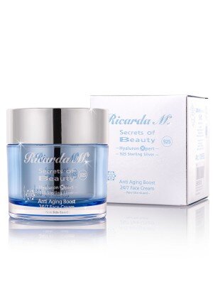 SOB HyaluronXpert 925 Sterling Silver Anti Aging Boost 24/7 Face Cream, 200 ml
