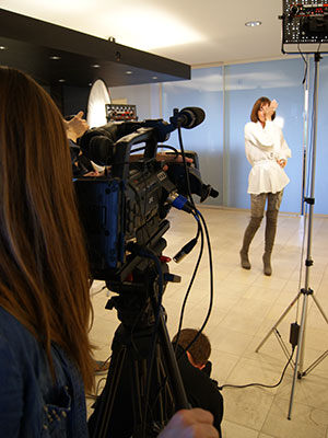 Ricarda M. beim Videodreh 2013