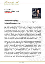 Ricarda M. ziert Coverstory der aktuellen Ladies Lounge